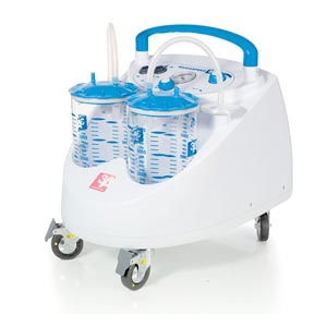 Aspiratore Maxi Aspeed con 2 vasi da 4 litri + pedale - 60 lit/min