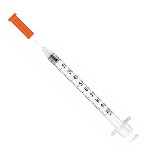 Seringa insulina Insu/Light de 0,5 ml com agulha resíduo zero 30 G - 0,3 x 8 mm