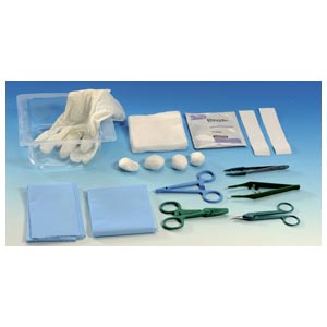 Kit de sutura 2 estéril descartável