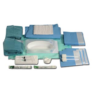 Kit cirúrgico completo descartável estéril