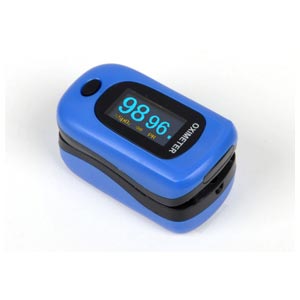 Pulsioxímetro Oxy 4 - Índice de perfusión y alarmas - Azul oscuro