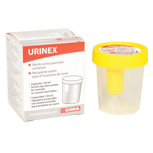 Contenitore per le urine Plus sterile - 120 ml con tappo a vite