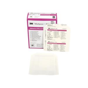 3M™ Medipore™ + Pad - 10 x 10 cm, Medicazione sterile in tnt con tampone - 3566E