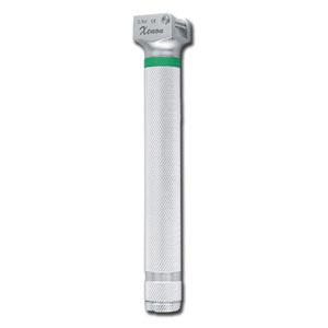 Manico per laringoscopio Gima Green F.O. - in metallo ricaricabile 3,5 V - pediatrico