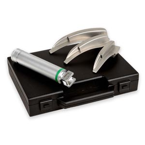 laryngoscope Maxlite F.O. 2,5 V adulte avec 3 lames Mc-Intosh 1-2-3