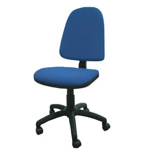 Silla Cuneo B de tela sin brazos - azul