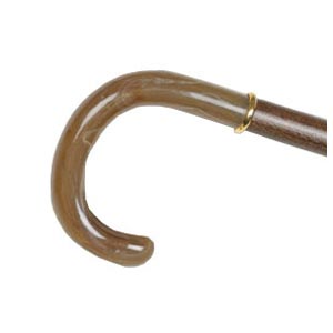 Bastón sintético con mango curvo 