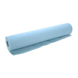 Draps d'examen gaufrés plastifiés bleu 50 cm x 50 m