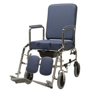 Silla de ruedas con inodoro modelo Elite 200 de 43 cm