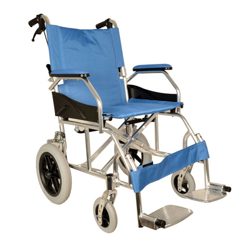 Acquista Carrozzina da transito extra leggera Queen pieghevole - seduta 46  cm - tessuto azzurro, Doctor Shop