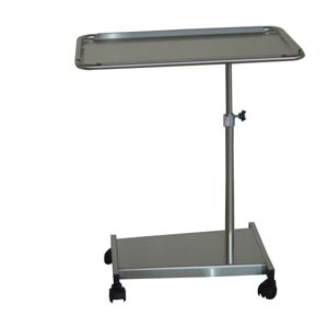 Table Mayo avec base en acier inox