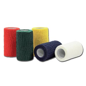 Bandes cohésives 4 m x 6 cm - couleurs mixtes