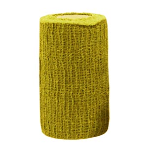 Bandes cohésives 4 m x 8 cm - jaune