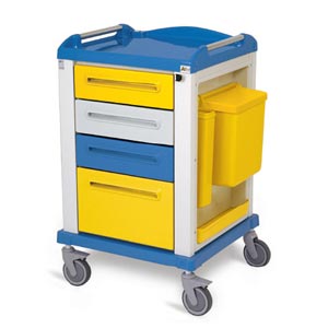 Carrello in tecnopolimero Basic standard - 4 cassetti