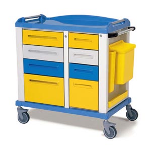 Carrello in tecnopolimero Basic medium - 8 cassetti