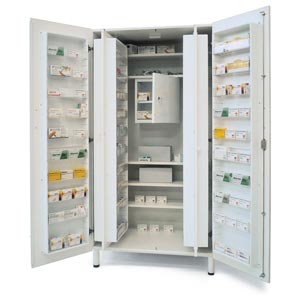 portamedicinali in bilaminato con mobiletto stupefacenti