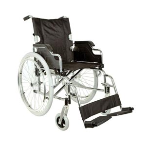 Cadeira de rodas Royal dobrável com rodas pneumáticas e braços removíveis