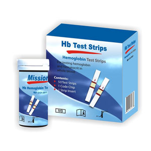 Bandelettes pour Test hémoglobine Mission Hb