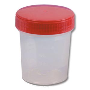 Frasco para urina 120 ml 250 unid. estéril
