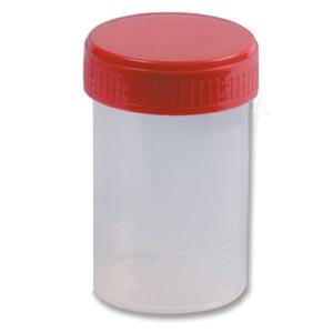 Frasco para urina 60 ml 500 unid. estéril