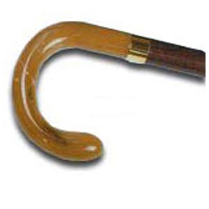 Bengala unisex Tiziano com cabo curvo