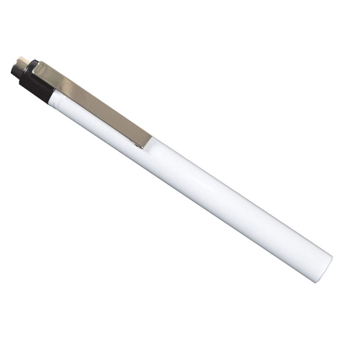 Lampe halogène stylo en métal - blanche