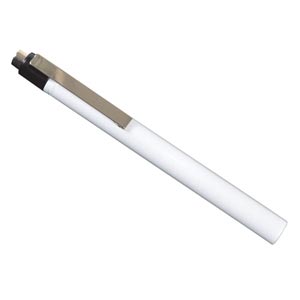 Lampe halogène stylo en métal - blanche