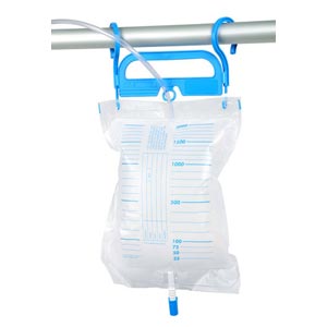 Maniglia per sacca urina - blu