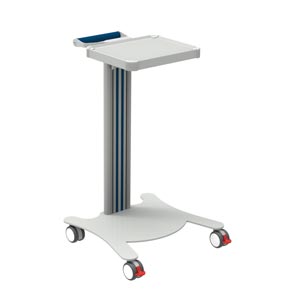 Carrello in alluminio e ABS Super Easy - 1 ripiano 32 x 26 cm