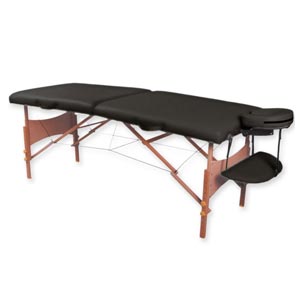 Table de massage en bois à 2 sections