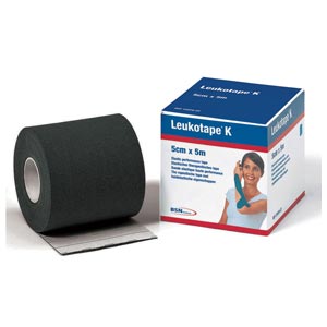 Bandage neuromusculaire Leukotape K - noir