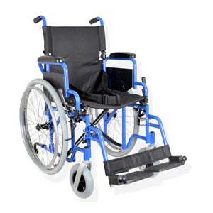 Silla de ruedas autopropulsable Oxford Plus con ruedas macizas - asiento de 51 cm
