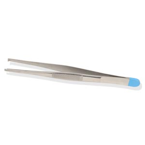 Pinza chirurgica monouso per medicazione retta 1x2 denti - 13 cm