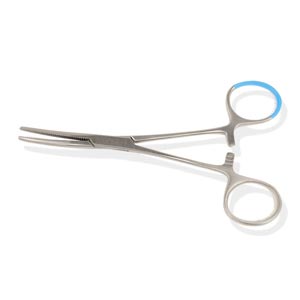 Pinza Pean monouso curva - 14 cm