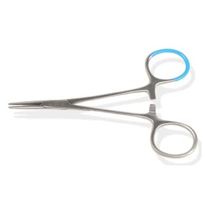 Pinça recta hemostática Halstead-Mosquito descartável para artérias - 12,5 cm
