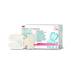 3M™ Tegaderm™ IV Advanced 1683 - linhas periféricas - 6,5 × 7 cm