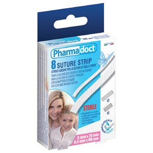 Bandes de suture stériles - boîte de 8 pcs.