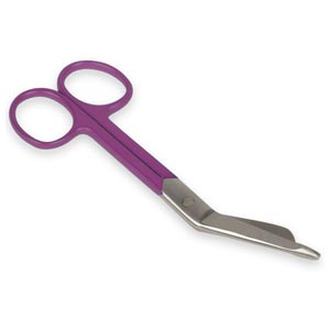 Tijeras Lister de acero con mango lila - 14 cm