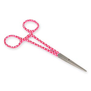 Pinza para arterias con anillos fantasía corazones - 16 cm