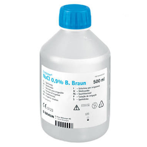 Ecotainer NaCl 0,9% solução salina estéril - 1 frasco de 500 ml