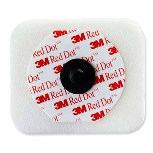 ecg descartáveis com botão em foam 3M™ Red Dot™ 2570 - 4x3,5 cm