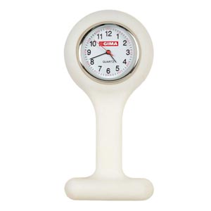 Orologio per infermiere rotondo - bianco