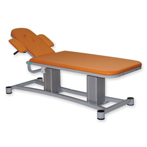 Divan d’examen pour traitements Sun à 2 sections réglable - orange