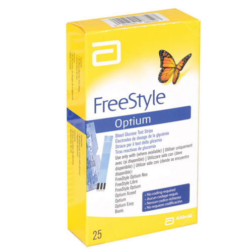 Strisce glicemia Abbott per analizzatori Freestyle, Optium e Boots 