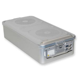 Container standard con due filtri grande h 150 - grigio