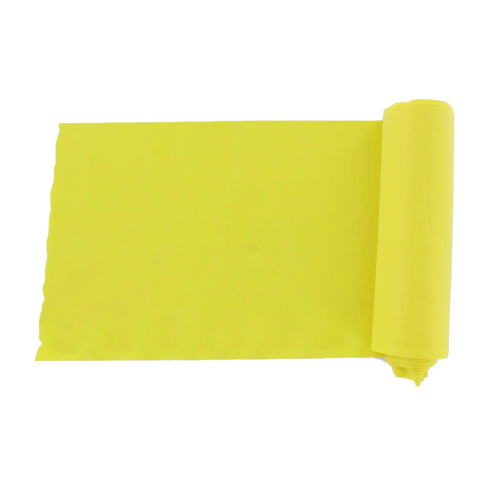 Fascia elastica di resistenza per esercizi 5,5 m x 14 cm x 0,2 mm - gialla