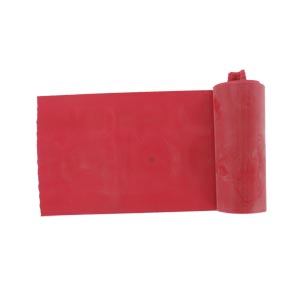 Elastic resistive band for exercise 5,5 m - red