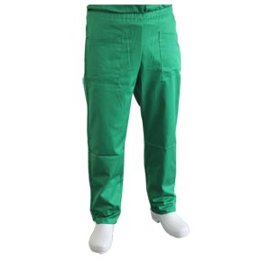 Calças de algodão misto unisex - verde - Tamanho 42/44
