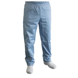 Pantaloni misto cotone unisex - azzurri - M