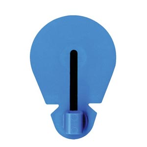 Électrodes ECG à pontet Blue Sensor rondes avec connecteur excentré 49 x 33 mm